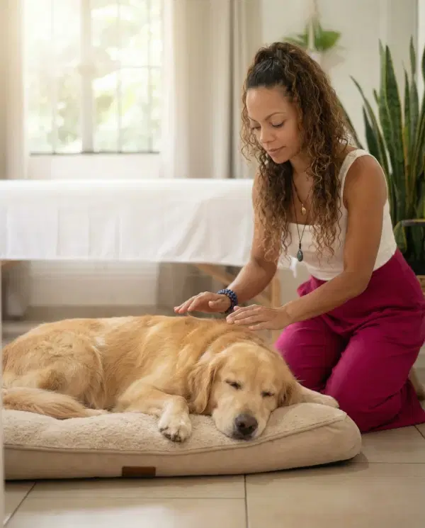 Terapia de Reiki para perros ansiosos en La Paz BCS por Jessica Nateli